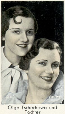 Foto Olga Tschechowa mit Tochter Ada: Urheber Yva1(Else Ernestine Neuländer-Simon) (1900  1942); Quelle: www.virtual-history.com