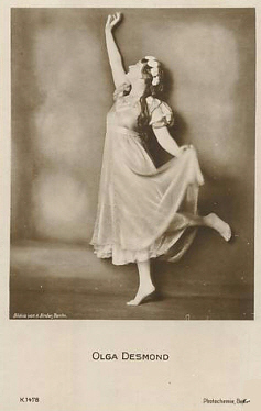 Olga Desmond vor 1929; Urheber bzw. Nutzungsrechtinhaber: Alexander Binder (1888 – 1929); Quelle: www.cyranos.ch