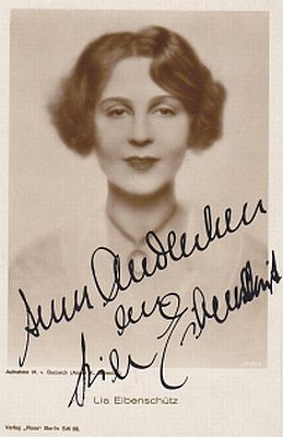 Lia Eibenschütz , fotografiert von Mario von Bucovich (1884 – 1947)