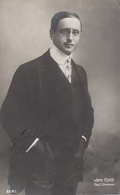 Jaro Fürth, fotografiert von Ludwig Gutmann (1869–1943); Quelle: cyranos.ch; Lizenz: Gemeinfreiheit