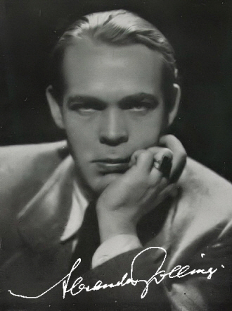 Der Schauspieler Alexander Golling; Urheber: Gregory Harlip (? – 1945); Quelle: www.cyranos.ch
