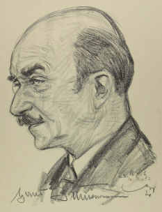 Hans Junkermann, gezeichnet von Emil Stumpp1) (1886–1941); Quelle: www,cyranos.ch