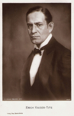 Erich Kaiser-Titz auf einer Fotografie von Eduard Wasow (1890 – 1944); Quelle: www.cyranos.ch
