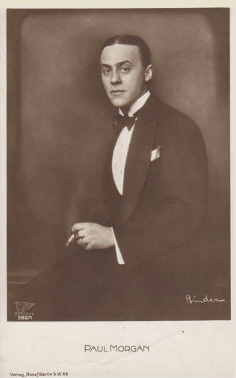 Paul Morgan vor 1929; Urheber bzw. Nutzungsrechtinhaber: Alexander Binder (1888 – 1929); Quelle: www.cyranos.ch