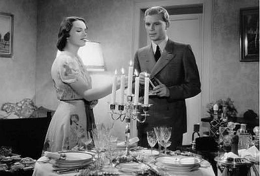 Lichtbild mit Hilde Krahl und Jaspar von Oertzen aus dem Spielfilm "Die barmherzige Lüge" (1939); Quelle: cyranos.ch; Lizenz: gemeinfrei
