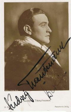 Ludwig Trautmann vor 1929; Urheber: Alexander Binder (18881929); Quelle: www.cyranos.ch; Lizenz: gemeinfrei
