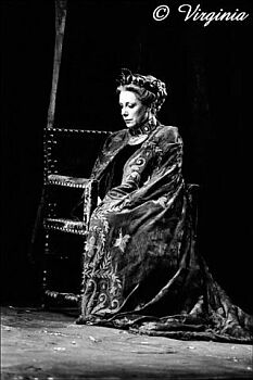 Hannelore Hoger 1984 als Lady Macbeth 04; Copyright Virginia Shue