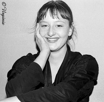 Die junge Susanne Lothar 1979/80; Copyright Virginia Shue