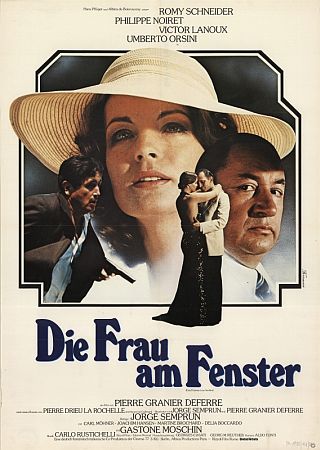 Filmplakat zu "Die Frau am Fenster"; Originaltitel: Une femme  sa fentre"; Regie: Pierre Granier-Deferre; Foto mit freundlicher Genehmigung der sterreichischen Nationalbibliothek (NB); Urheber/Autor: Ungenannt; Datierung: 1977; Copyright NB Wien; Bildarchiv Austria (Inventarnummer PLA16820942)