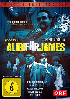 "Alibi f�r James": Abbildung DVD-Cover mit freundlicher Genehmigung von "Pidax film", welche den Krimi im November 2015 auf DVD herausbrachte