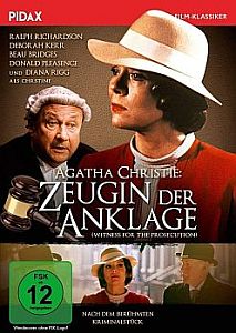 Zeugin der Anklage: Abbildung DVD-Cover mit freundlicher Genehmigung von Pidax-Film, welche die Produktion Mitte September 2018 auf DVD herausbrachte