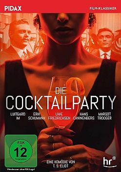 "Die Cocktailparty": Abbildung DVD-Cover mit freundlicher Genehmigung von Pidax Film, welche die Produktion am 5. September 2024 auf DVD herausbrachte