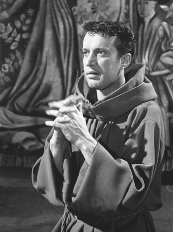 Heinz Baumann als Thomas Becket in "Becket oder die Ehre Gottes"(1962), Fernsehspiel nach dem gleichnamigen Schauspiel von Jean Anouilh; Regie: Rainer Wolffhardt; Foto mit freundlicher Genehmigung von SWR Media Services; Copyright SWR