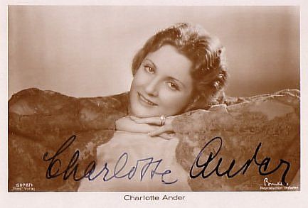 Foto Charlotte Ander: Urheber bzw. Nutzungsrechtinhaber: Alexander Binder (1888  1929)