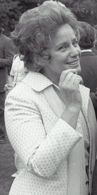 Maria Schell 1971; Ausschnitt aus einem Foto "Bundeskanzler Willy Brandt empfängt Filmschauspieler" (23. Juni 1971);  Quelle: Deutsches Bundesarchiv, Digitale Bilddatenbank, B 145 Bild-F034159-0024; Fotograf: Engelbert Reineke / Datierung: 23. Juni 1971 / Lizenz CC-BY-SA 3.0.