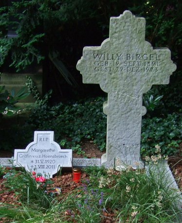 Grabstelle von Willy Birgel auf dem Klner Friedhof "Melaten" (Lit.D); Copyright Wilfried Paqu