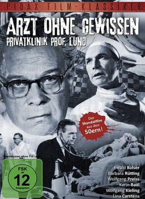 DVD-Cover "Arzt ohne Gewissen": Abbildung DVD-Cover mit freundlicher Genehmigung von "Pidax film"