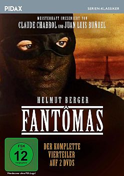 "Fantmas": Abbildung DVD-Cover mit freundlicher Genehmigung von Pidax-Film, welche den Vierteiler am 20. Januar 2023 auf DVD herausbrachte