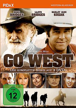 "Go West" (19931994; "Harts Of The West"): Abbildung DVD-Cover mit freundlicher Genehmigung von Pidax-Film, welche die Western-Serie am 14. Juli 2023 auf DVD herausbrachte. 