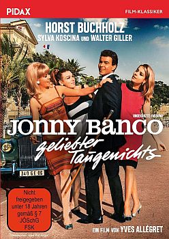 "Jonny Banco": Abbildung DVD-Cover mit freundlicher Genehmigung von Pidax Film, welche die Krimi-Komdie am 15. August 2024 auf DVD herausbrachte.