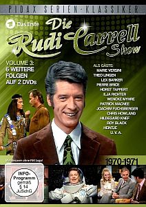 Abbildung DVD-Cover "Die Rudi Carrell Show", Volume 3 (EA: 18.03.2016) mit freundlicher Genehmigung von "Pidax Film"