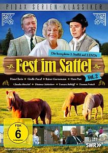 "Fest im Sattel": Abbildung der DVD-Cover mit freundlicher Genehmigung von Pidax-Film, welche die Serie auf DVD herausbrachte (Volume 2: 02.08.2013)