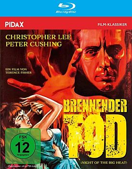 "Brennender Tod": Abbildung DVD-Cover mit freundlicher Genehmigung von Pidax Film, welche den Science-Fiction-Horror-Film im November 2024 auf DVD herausbrachte.