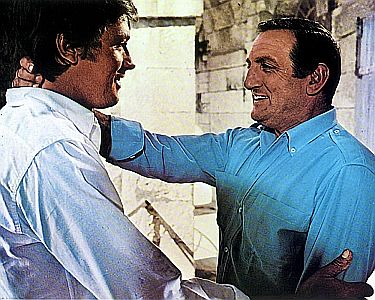 "Die Abenteurer": Szenenfoto mit Alain Delon und Lino Verntura; mit freundlicher Genehmigung von Pidax Film, welche die Produktion am 25.06.2026 auf DVD herausbrachte