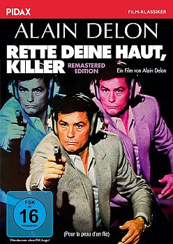 "Rette deine Haut, Killer": Abbildung DVD-Cover mit freundlicher Genehmigung von Pidax Film, welche den Thriller am 27. November 2025 auf DVD herausbrachte