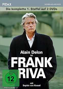 "Frank Riva": Abbildung DVD-Cover mit freundlicher Genehmigung von Pidax-Film, welche die Krimi-Serie Mitte Mai 2023 auf DVD herausbrachte