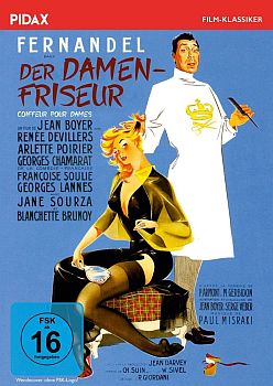 "Der Damenfriseur": Abbildung DVD-Cover mit freundlicher Genehmigung von Pidax Film, welche die Komdie Anfang März 2017 auf DVD herausbrachte.