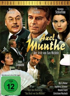 DVD-Cover: Axel Munthe  Der Arzt von San Michele;  Abbildung DVD-Cover mit freundlicher Genehmigung von "Pidax film"