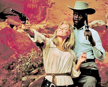 "Duell in Diablo": Szenenfoto mit Sidney Poitier als Ex-Kavallerist Toller, &nbsp;Bibi Andersson als Ellen Grange; mit freundlicher Genehmigung von Pidax Film, welche den Kultwestern Ende M�rz 2026 auf DVD herausbrachte