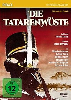 "Die Tatarenwüste" (1976, "Il deserto dei Tartari"): Abbildung DVD-Cover mit freundlicher Genehmigung von Pidax Film, welche die Produktion Ende Januar 2021 auf DVD herausbrachte.