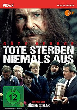 "Tote sterben niemals aus": Abbildung DVD-Cover mit freundlicher Genehmigung von Pidax-Film, welche die Satire Ende Juni 2019 auf DVD herausbrachte.