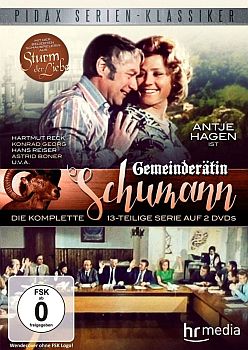"Gemeindertin Schumann": Abbildung DVD-Cover mit freundlicher Genehmigung von Pidax-Film, welche die Serie im April 2015 auf DVD herausbrachte.