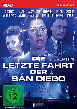 "Die letzte Fahrt der San Diego": Abbildung DVD-Cover mit freundlicher Genehmigung von Pidax Film, welche den Krimi am 5. M�rz 2026 auf�DVD herausbrachte.