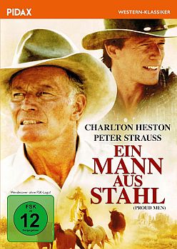 "Ein Mann aus Stahl": Abbildung DVD-Cover mit freundlicher Genehmigung von Pidax Film, welche den Neo-Western am 18.06.2026 auf DVD herausbrachte.