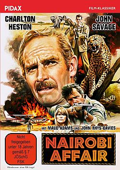 "Nairobi Affair": Abbildung DVD-Cover mit freundlicher Genehmigung von Pidax-Film, welche das Abenteuer am 29. August 2024 auf DVD herausbrachte.