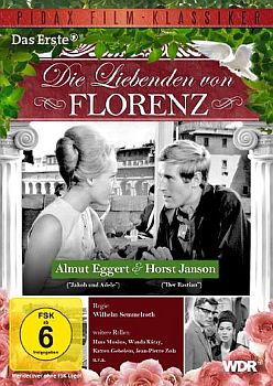 "Die Liebenden von Florenz": Abbildung DVD-Cover mit freundlicher Genehmigung von Pidax Film, welche die Produktion Ende Oktober 2013 auf DVD herausbrachte.