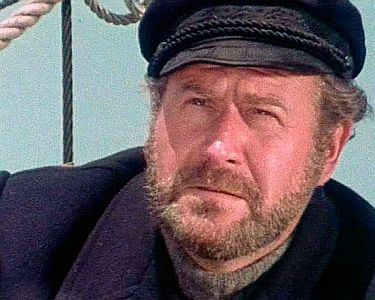 "Das Geheimnis der Mary Celeste": Szenenfoto mit Hans-Joachim Kulenkampff als Kapitän Benjamin Briggs; mit freundlicher Genehmigung von Pidax Film, welche das Abenteuer Mitte Juni 2012 auf DVD herausbrachte.