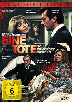 "Eine Tote soll ermordet werden": Abbildung DVD-Cover mit freundlicher Genehmigung von Pidax Film, welche den Krimi im Juli 2012 auf DVD herausbrachte.