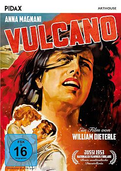 "Vulcano": Abbildung DVD-Cover mit freundlicher Genehmigung von Pidax-Film, welche das Drama Ende Mai 2024 auf DVD herausbrachte.
