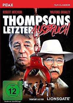 "Thompsons letzter Ausbruch": Abbildung DVD-Cover mit freundlicher Genehmigung von Pidax Film, welche den Krimi Ende November 2024 auf DVD herausbrachte.