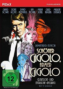 "Schöner Gigolo, armer Gigolo": Abbildung DVD-Cover mit freundlicher Genehmigung von Pidax-Film, welche das Drama am 11.03.2022 auf DVD herausbrachte