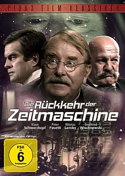 "Die Rückkehr der Zeitmaschine": DVD-Cove mit freundlicher Genehmigung von Pidax-Film,welche Produktion Anfang Oktober 2011 auf  DVD herausbrachte.