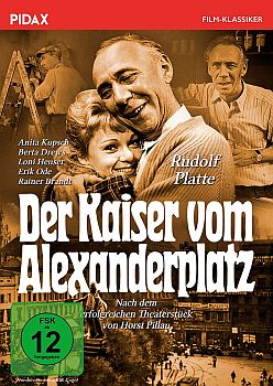 "Der Kaiser vom Alexanderplatz": Abbildung DVD-Cover mit freundlicher Genehmigung  von Pidax-Film, welche die ZDF-Produktion Ende April 2018 auf DVD herausbrachte.