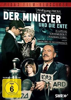 "Der Minister und die Ente": Abbildung DVD-Cover mit freundlicher Genehmigung von Pidax-Film, welche die Komdie am 22.11.2013 auf DVD herausbrachte.