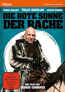 "Die rote Sonne der Rache": Abbildung DVD-Cover mit freundlicher Genehmigung von Pidax Film, welche den Italo-Western am 5.12.2024 auf DVD herausbrachte.