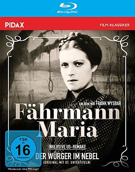 "Fährmann Maria": Abbildung DVD-Cover mit freundlicher Genehmigung von Pidax Film, welche den Gruselklassiker Ende August 2026 auf DVD herausbrachte.